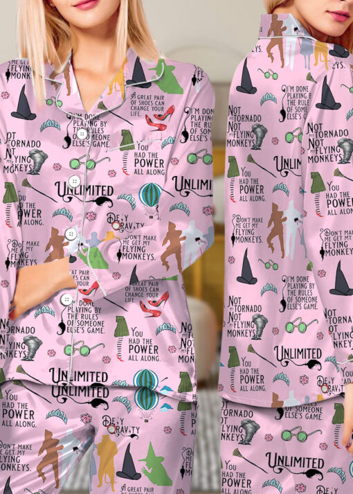 The Wizard Of Oz Satin Pajamas Set For Women