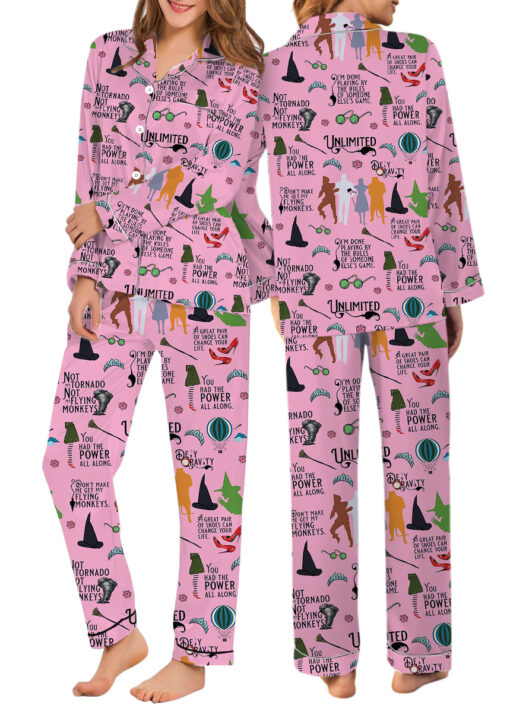 The Wizard Of Oz Satin Pajamas Set For Women