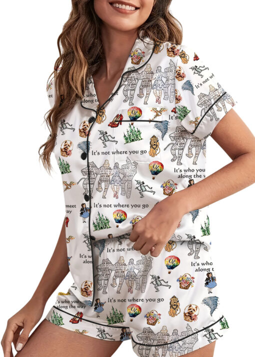 The Wizard Of Oz Satin Pajamas Set For Women