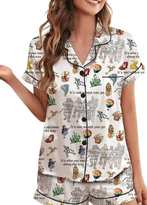The Wizard Of Oz Satin Pajamas Set For Women