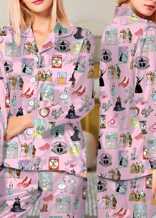 The Wizard Of Oz Satin Pajamas Set For Women