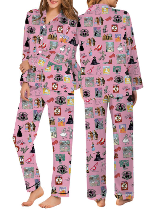 The Wizard Of Oz Satin Pajamas Set For Women