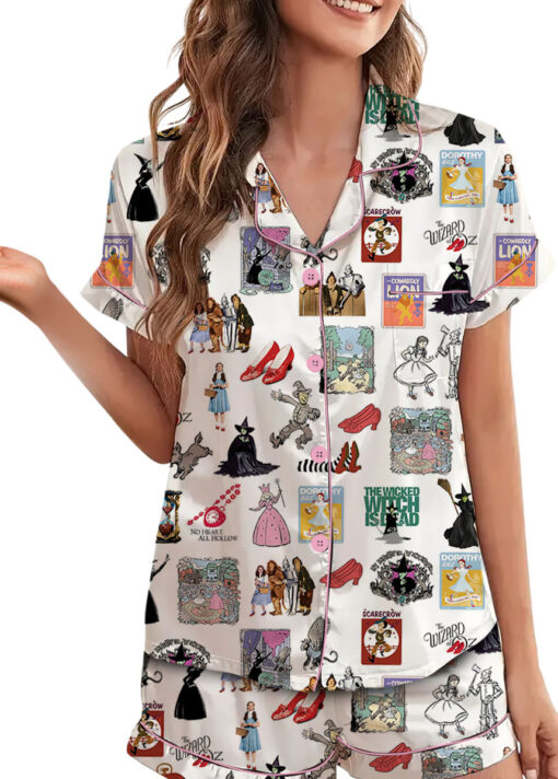 The Wizard Of Oz Satin Pajamas Set For Women
