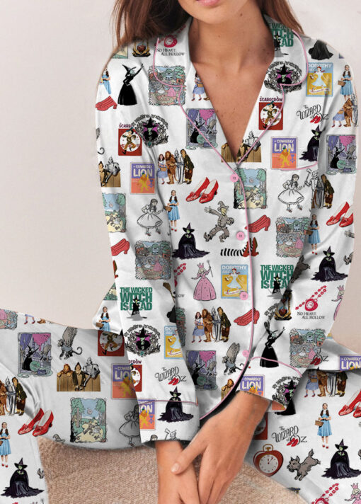 The Wizard Of Oz Satin Pajamas Set For Women