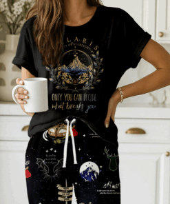 Velaris Acotar Satin Pajamas Set For Women