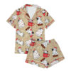 Women's Christmas Cat Pajama Set For Women