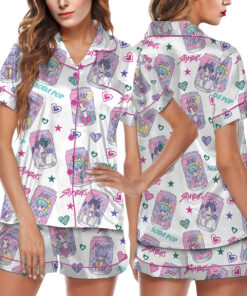 Saya Boys Soda Pop Satin Pajamas Set For Women