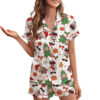 Labubu Christmas Satin Pajamas Set For Women