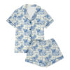Women’s Cows In Buckets Satin Pajama Set For Women