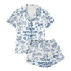 Getting Ready For Bridal Party Satin Pajamas Set
