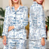 Getting Ready For Bridal Party Satin Pajamas Set