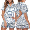 Getting Ready For Bridal Party Satin Pajamas Set