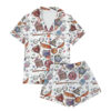 Halloween Wizard Magic Satin Pajamas Set For Women