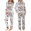 Halloween Wizard Magic Satin Pajamas Set For Women