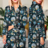 Hunting Retro Movie Satin Pajamas Set For Women