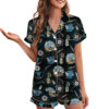 Hunting Retro Movie Satin Pajamas Set For Women