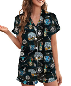 Hunting Retro Movie Satin Pajamas Set For Women