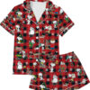 Snoopy Peanuts Christmas Satin Pajamas set For Women