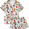 The Grinch Christmas Satin Pajamas Set For Women