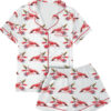 Women’s Lobster Dirty Martini Satin Pajama Set For Women