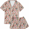 Nutcracker Christmas Ballet Satin Pajamas Set For Women