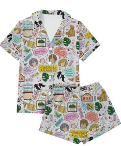 Shady Pines Retirement Home Satin Pajamas Set For Women