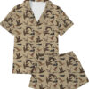 Duck Hunting Satin Pajamas Set For Women