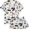 Scottish Highlands Travel Satin Pajama Set For Women