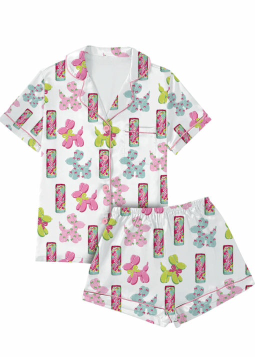 Alani Coquette Satin Pajamas Set For Women