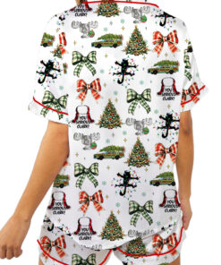 You Serious Clark Christmas Silky Satin Pajama Set