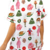 Christmas Story Silky Satin Pajama Set For Women