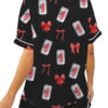 Dr Pepper Bow Satin Pajamas Set For Women