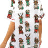 Merry Christmas Dachshund Dog Satin Pajama Set
