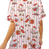 Christmas Santa Goose Satin Pajama Set For Women