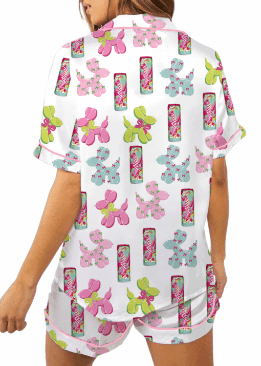 Alani Coquette Satin Pajamas Set For Women