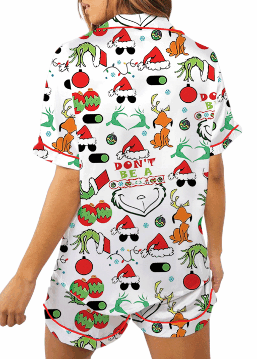 The Grinch Christmas Satin Pajamas Set For Women