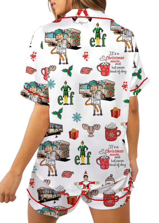 Buddy The Elf Christmas Satin Pajamas Set For Women