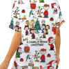 Snoopy Peanuts A Charlie Brown Christmas Satin Pajamas Set