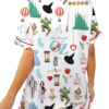 Wizard Of OZ Satin Pajamas Set For Women