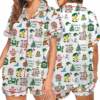 Buddy The Elf Christmas Satin Pajamas Set For Women