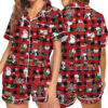 Snoopy Peanuts Christmas Satin Pajamas set For Women