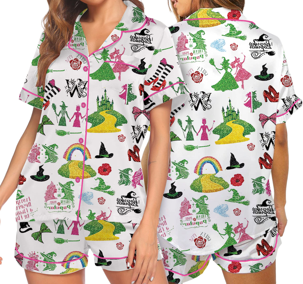 Wicked Changed For Good Satin Pajamas Set For Women