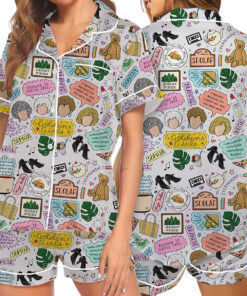 Shady Pines Retirement Home Satin Pajamas Set For Women