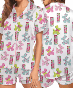 Alani Coquette Satin Pajamas Set For Women
