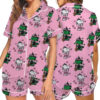 Snoopy Wicked Silky Satin Pajamas Set For Women
