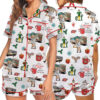 Buddy The Elf Christmas Satin Pajamas Set For Women