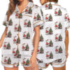 Duck Christmas Satin Pajamas Set For Women