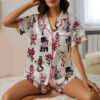 Hazbin Hotel Silky Satin Pajamas Set For Women