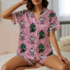 Snoopy Wicked Silky Satin Pajamas Set For Women