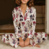 Hazbin Hotel Silky Satin Pajamas Set For Women